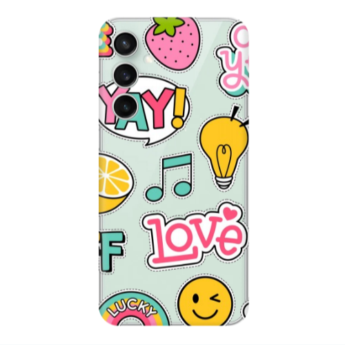 Samsung S24 Cute desing Transparent Silicone TPU Θήκη