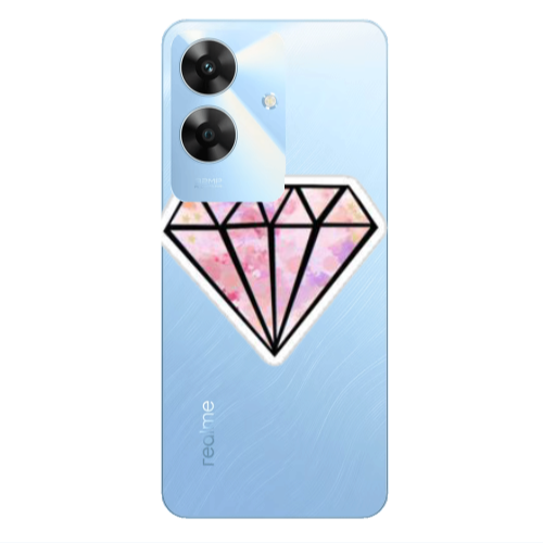 Realme Note 60 Diamond Transparent Silicone TPU Θήκη