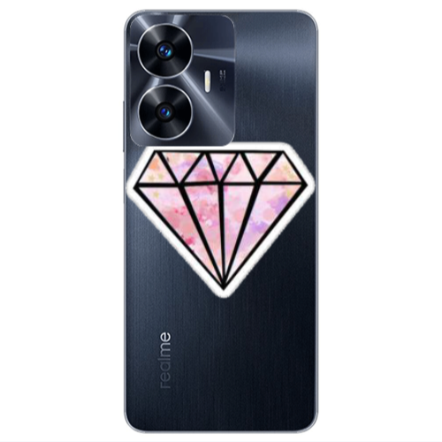 Realme Note 50 Diamond Transparent Silicone TPU Θήκη