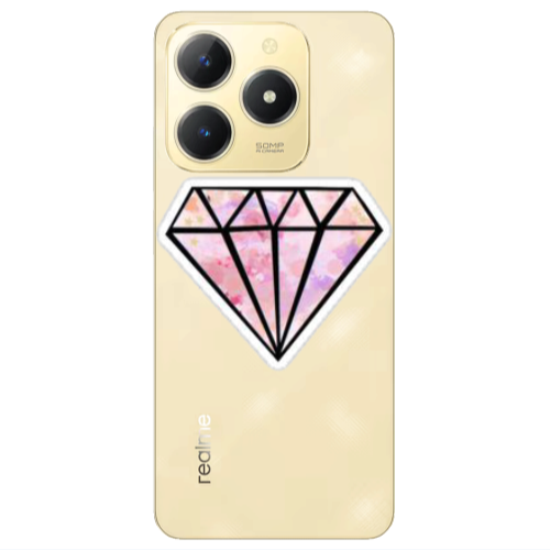 Realme C61 Diamond Transparent Silicone TPU Θήκη