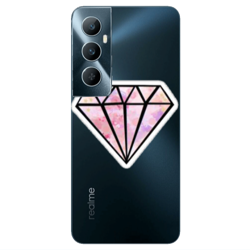 Realme C65 Diamond Transparent Silicone TPU Θήκη