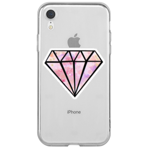 Apple iPhone Xr Diamond Transparent Silicone TPU Θήκη