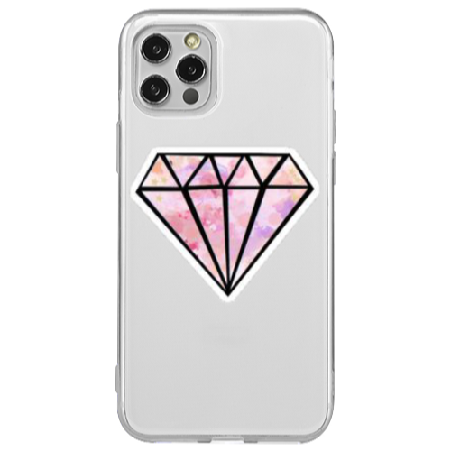 Apple iPhone 12 Pro Diamond Transparent Silicone TPU Θήκη