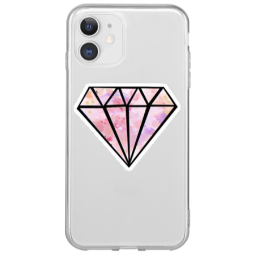 Apple iPhone 12 Mini Diamond Transparent Silicone TPU Θήκη