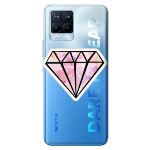Realme 8 Pro Diamond Transparent Silicone TPU Θήκη