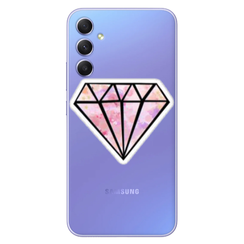 Samsung A34 Diamond Transparent Silicone TPU Θήκη