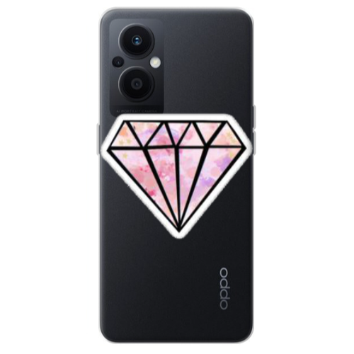 Oppo Reno 7 Lite Diamond Transparent Silicone TPU Θήκη