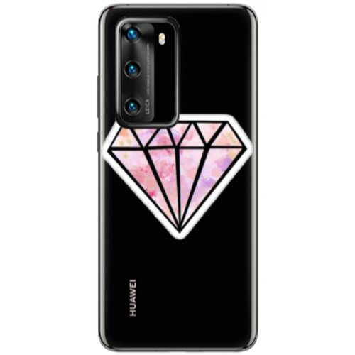 Huawei P40 Diamond Transparent Silicone TPU Θήκη