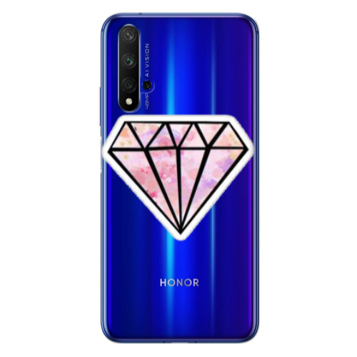 Huawei Nova 5 T Diamond Transparent Silicone TPU Θήκη