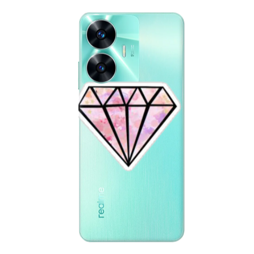 Realme C55 Diamond Transparent Silicone TPU Θήκη