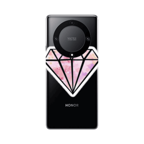 Honor Magic5 Lite 5G Diamond Transparent Silicone TPU Θήκη