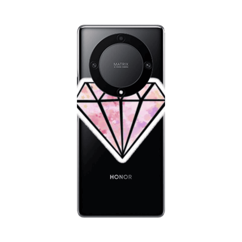 Honor Magic5 Lite 5G Diamond Transparent Silicone TPU Θήκη