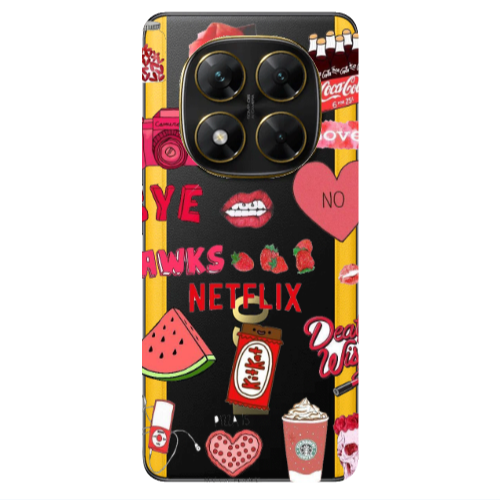Xiaomi Poco X7 pizza is my valentine Transparent Silicone TPU Θήκη