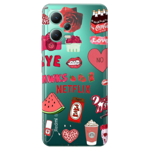 Xiaomi Redmi Note 12 Pro Plus 5G pizza is my valentine Transparent Silicone TPU Θήκη