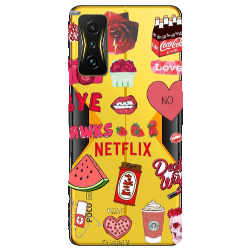 Xiaomi Poco F4 Gt pizza is my valentine Transparent Silicone TPU Θήκη
