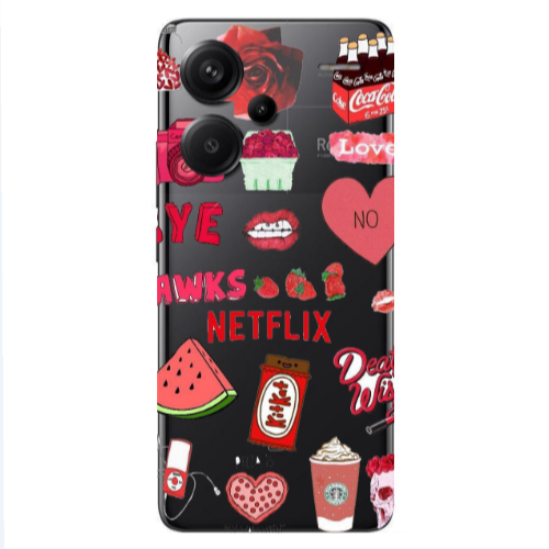 Xiaomi Redmi Note 13 Pro+ 5G  pizza is my valentine Transparent Silicone TPU Θήκη