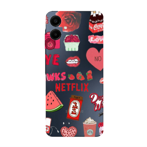 Samsung A06 pizza is my valentine Transparent Silicone TPU Θήκη