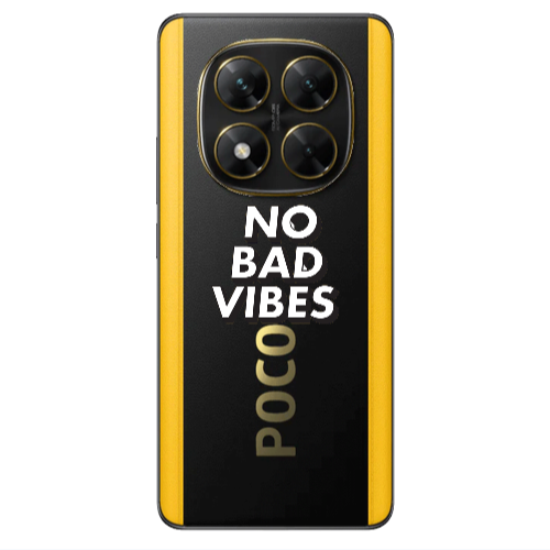 Xiaomi Poco X7 No bad vibes Transparent Silicone TPU Θήκη