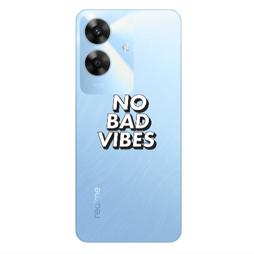 Realme Note 60 No bad vibes Transparent Silicone TPU Θήκη
