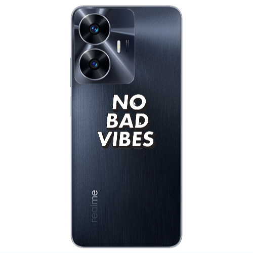 Realme Note 50 No bad vibes Transparent Silicone TPU Θήκη