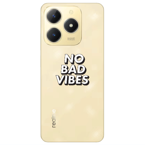 Realme C61 No bad vibes Transparent Silicone TPU Θήκη