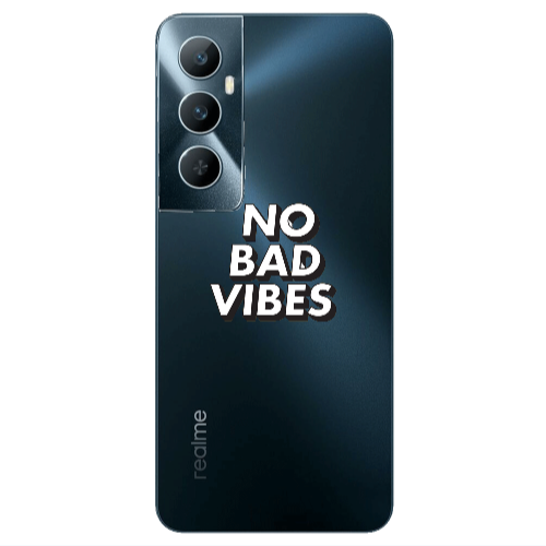 Realme C65 No bad vibes Transparent Silicone TPU Θήκη