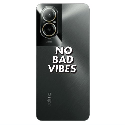 Realme C67 No bad vibes Transparent Silicone TPU Θήκη