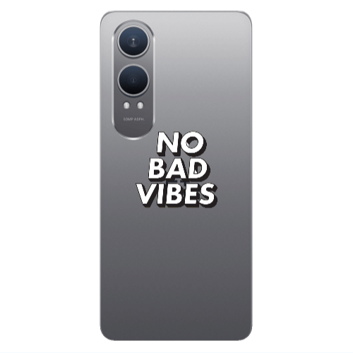 Oneplus Nord Ce 4 lite No bad vibes Transparent Silicone TPU Θήκη
