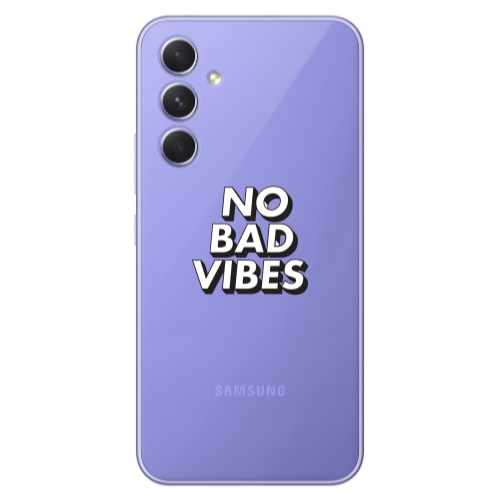 Samsung A56 No bad vibes Transparent Silicone TPU Θήκη