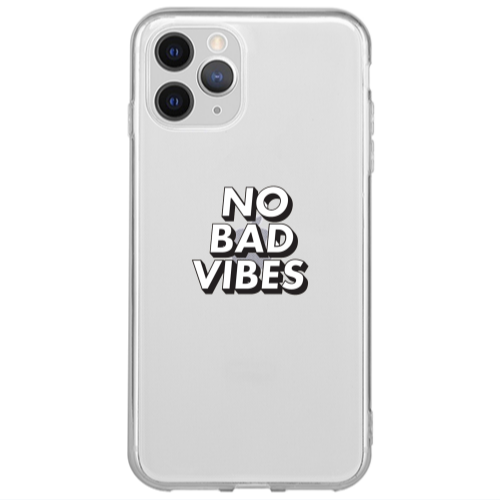 Apple iPhone 13 Pro Max No bad vibes Transparent Silicone TPU Θήκη