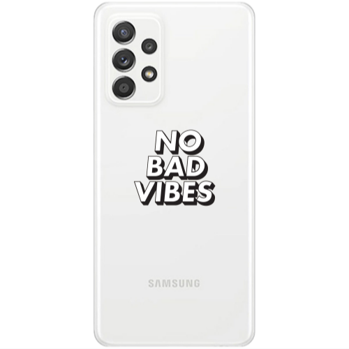Samsung A53 No bad vibes Transparent Silicone TPU Θήκη