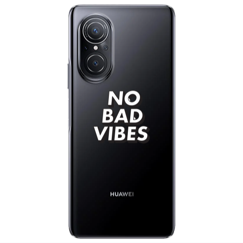 Huawei Nova 9 SE No bad vibes Transparent Silicone TPU Θήκη