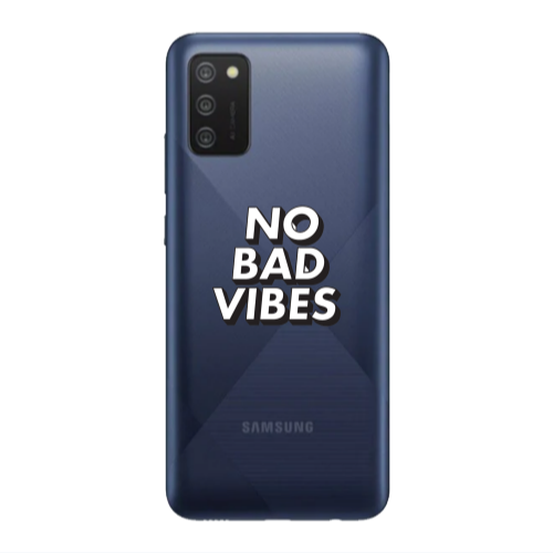 Samsung A03S No bad vibes Transparent Silicone TPU Θήκη