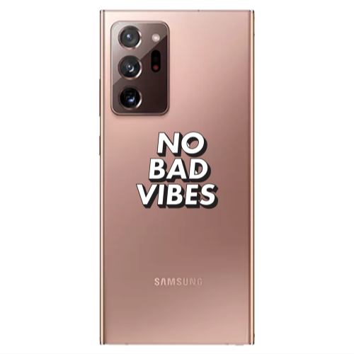 Samsung Note 20 Ultra No bad vibes Transparent Silicone TPU Θήκη