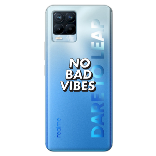 Realme 8 Pro No bad vibes Transparent Silicone TPU Θήκη
