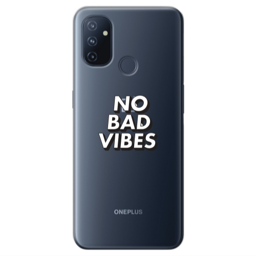 Oneplus Nord 100 No bad vibes Transparent Silicone TPU Θήκη
