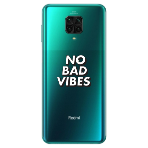 Xiaomi Redmi Note 9S No bad vibes Transparent Silicone TPU Θήκη