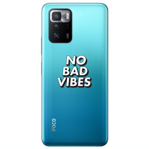 Xiaomi Poco X3 GT No bad vibes Transparent Silicone TPU Θήκη