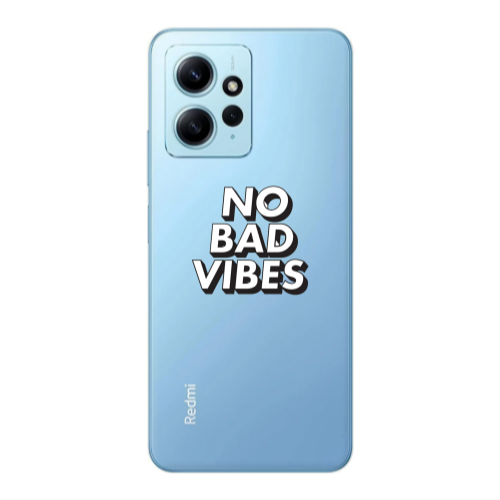 Xiaomi Redmi Note 12 4G No bad vibes Transparent Silicone TPU Θήκη