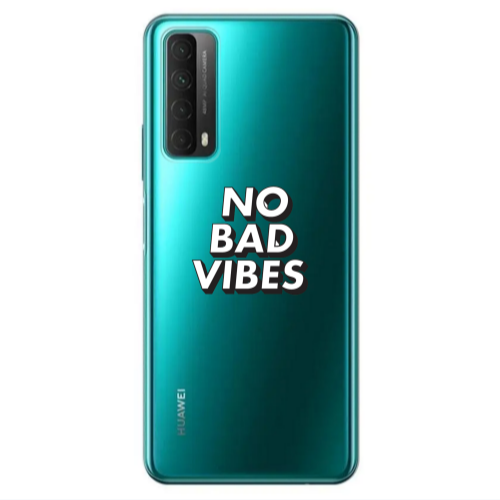 Huawei P Smart 2021 No bad vibes Transparent Silicone TPU Θήκη