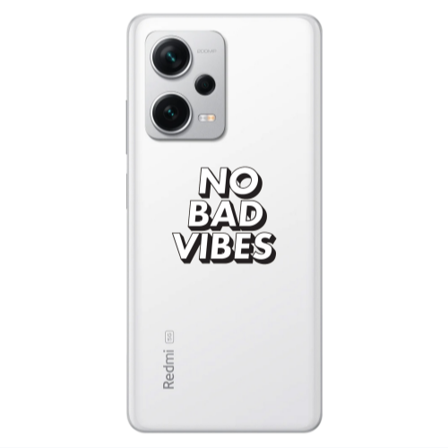 Xiaomi Redmi Note 12 5G No bad vibes Transparent Silicone TPU Θήκη