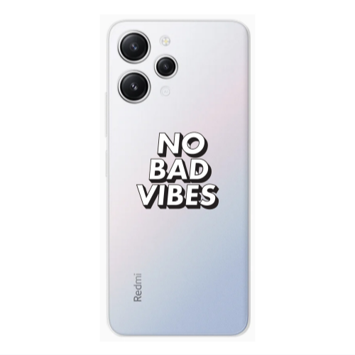 Xiaomi Redmi 12 No bad vibes Transparent Silicone TPU Θήκη