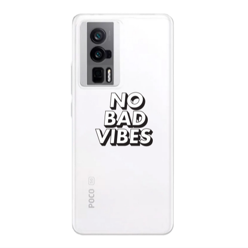 Xiaomi Poco F5 Pro No bad vibes Transparent Silicone TPU Θήκη