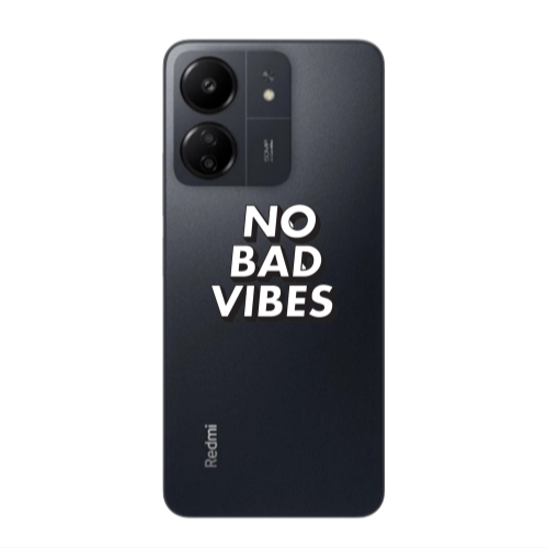 Xiaomi Redmi 13C No bad vibes Transparent Silicone TPU Θήκη