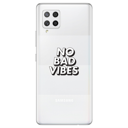 Samsung A42 5G No bad vibes Transparent Silicone TPU Θήκη