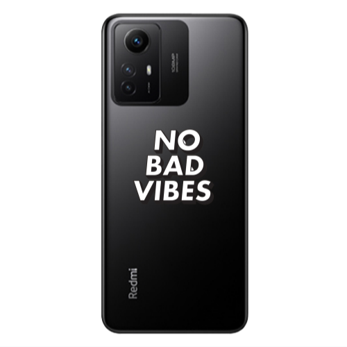 Xiaomi Redmi Note 12s No bad vibes Transparent Silicone TPU Θήκη