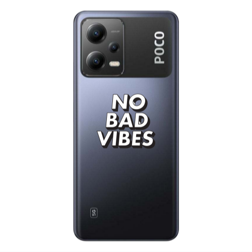 Xiaomi Poco X5 No bad vibes Transparent Silicone TPU Θήκη