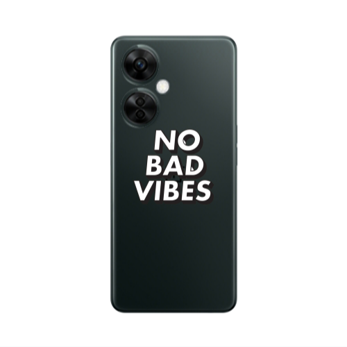 Oneplus Nord CE 3 Lite 5G No bad vibes Transparent Silicone TPU Θήκη