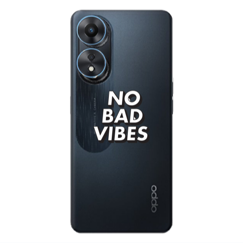 Oppo A 98 No bad vibes Transparent Silicone TPU Θήκη