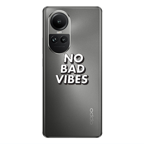 Oppo Reno10 5G No bad vibes Transparent Silicone TPU Θήκη